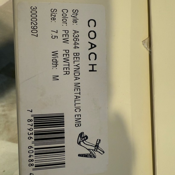 Coach Black Leather Buckle Slingback Heels - Picture 7 of 8